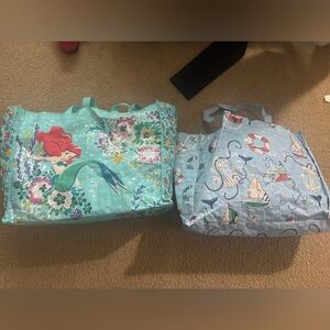 Vera Bradley Aqua and Light Blue Totes
